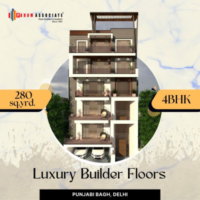 new 4 bhk floor in punjabi bagh